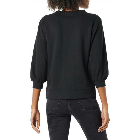 Amazon Women's Fleece Sleeve Detail Crewneck Sweatshirt (582) - Picture 2 of 4